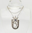 Ursula Goad inspirational sterling silver lapis star figures modern necklace