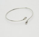 Double teardrop vintage sterling silver bracelet by Elsa Peretti Tiffany & Co.