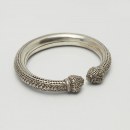 Beautiful vintage sterling silver ornate ethnic cuff bracelet India