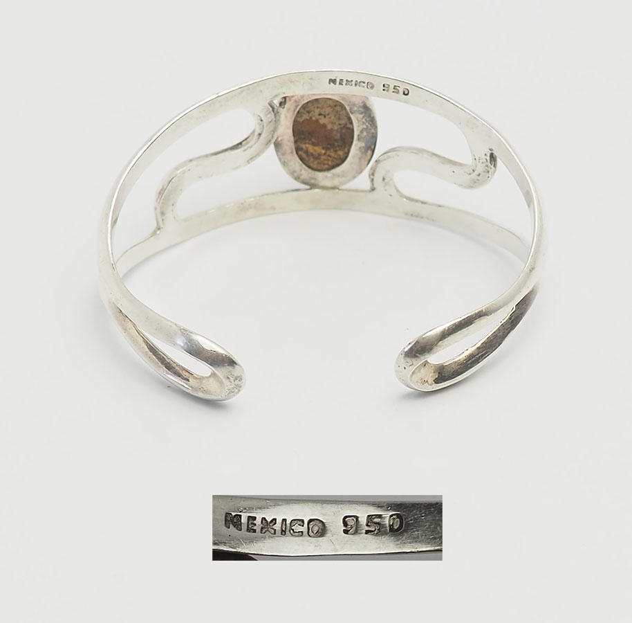 silver 950 bracelet シルバーアクセ　ブレスレット 全国通販】【MEXICAN VINTAGE JEWELRY】”SILVER 950 BRACELET