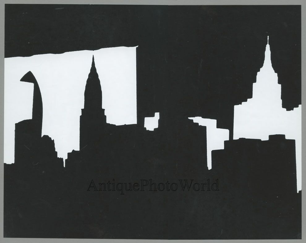 New York City Vintage Abstract Skyline Art Photo By Roger Baldwin Ebay