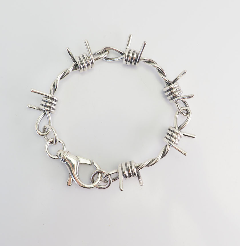 Details About Amazing Goth Biker Sterling Silver Designer Men Women Barbed Wire Bracelet Details About Amazing Goth Biker Sterling Silver Designer Men Women Barbed Wire Bracelet